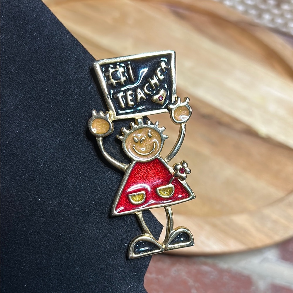 TC #1 Teacher Themed Enamel Pin